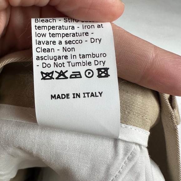 G Label Alexandra Trouser Khaki Canvas Midi Slit Skirt - Picture 7 of 9